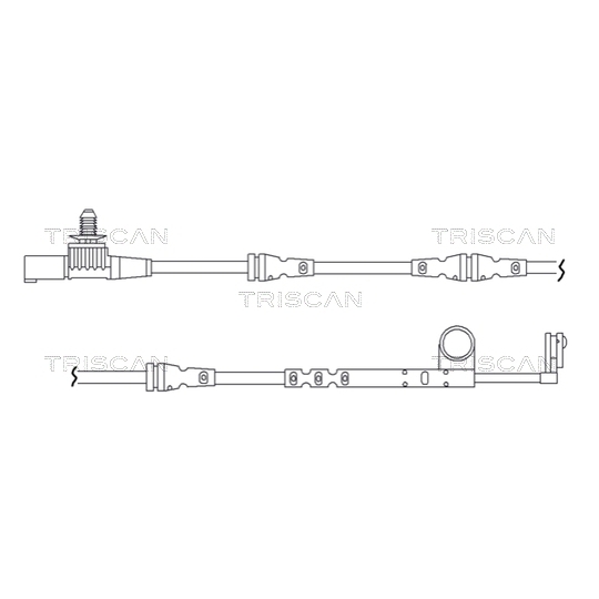 8115 17011 - Warning Contact, brake pad wear 