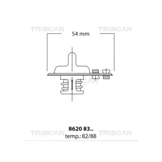 8620 8388 - Thermostat, coolant 