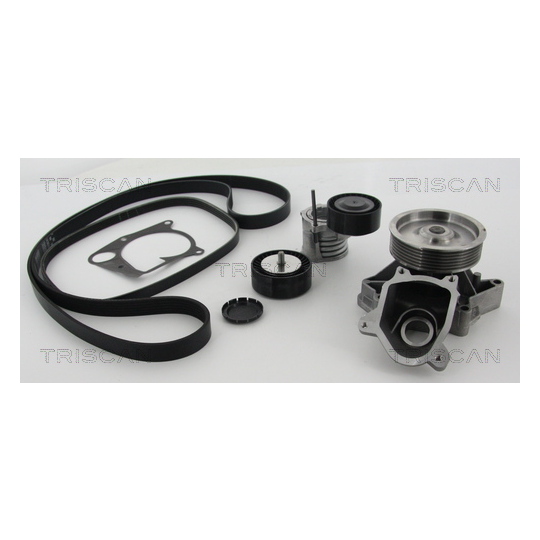 8642 110502 - Water Pump + V-Ribbed Belt Set 