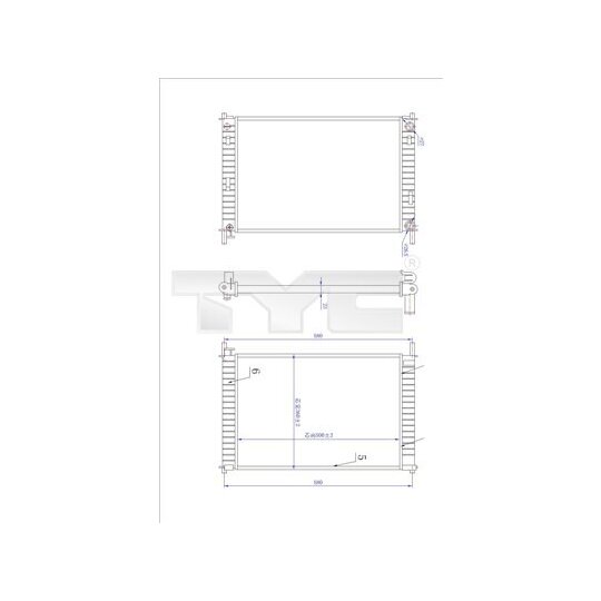 710-0030-R - Radiator, engine cooling 