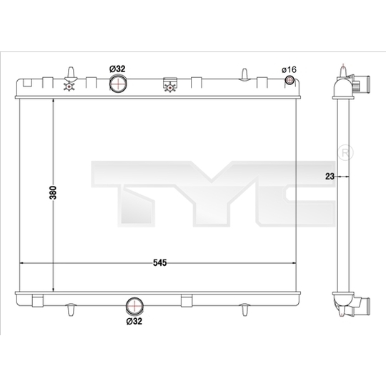 726-0019-R - Radiaator, mootorijahutus 