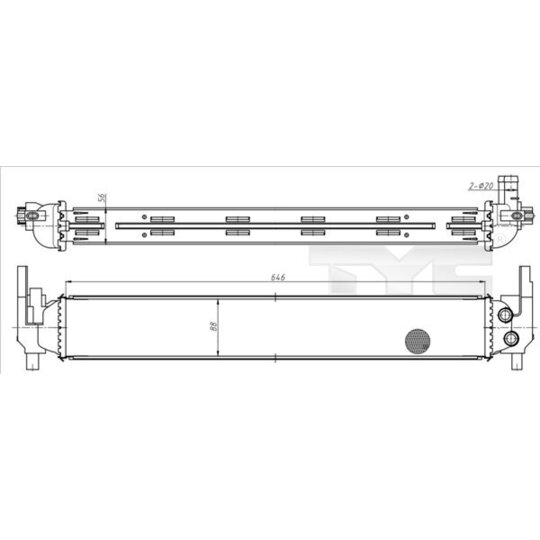 737-0070 - Radiator, engine cooling 