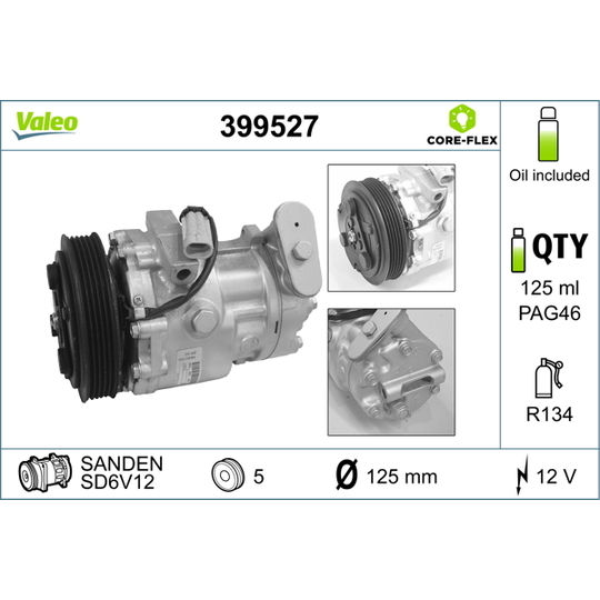 399527 - Kompressor, klimatanläggning 