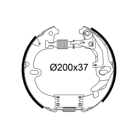 554928 - Brake Shoe Set 