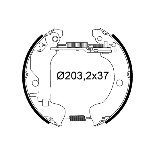 554922 - Brake Shoe Set 