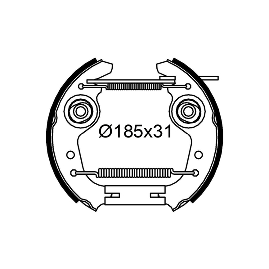 554919 - Brake Shoe Set 