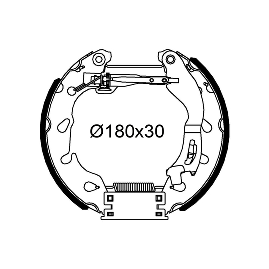 554908 - Brake Shoe Set 