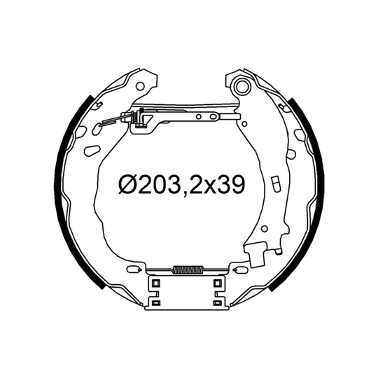 554909 - Brake Shoe Set 