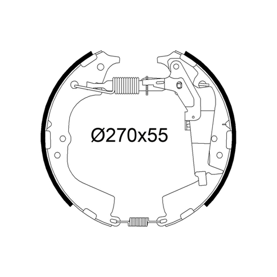 554926 - Brake Shoe Set 