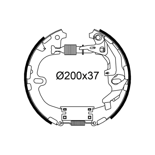 554929 - Brake Shoe Set 