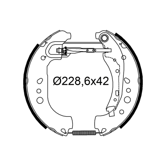 554951 - Brake Shoe Set 