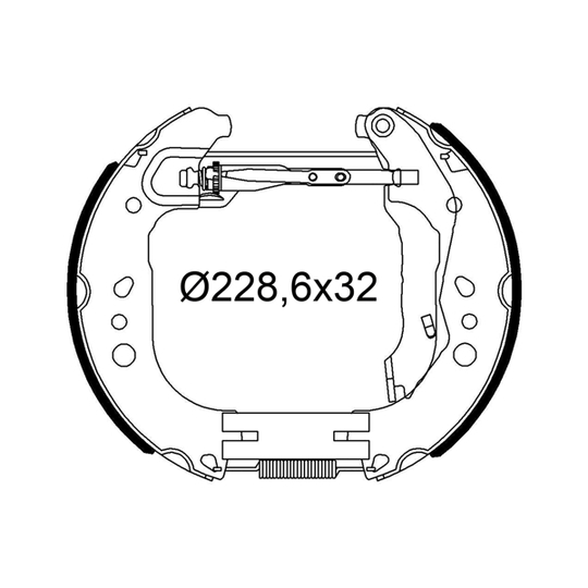 554948 - Brake Shoe Set 