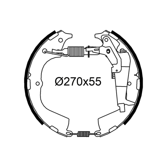 554944 - Brake Shoe Set 