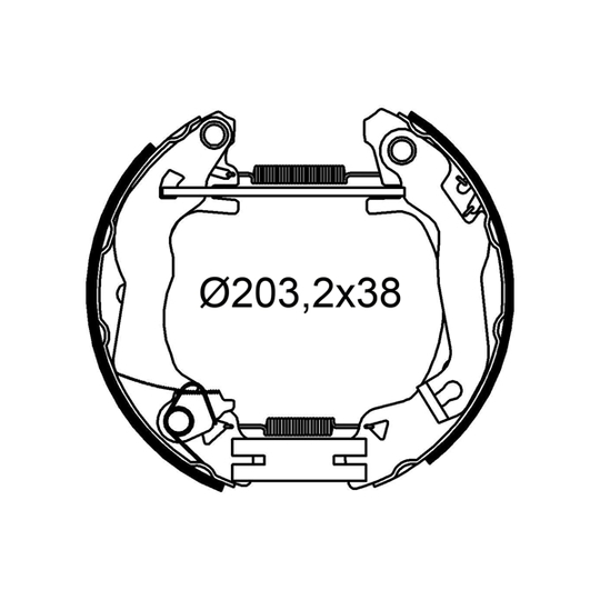 554940 - Brake Shoe Set 