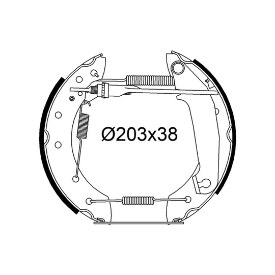 554956 - Brake Shoe Set 