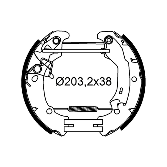 554933 - Brake Shoe Set 