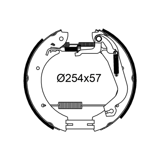 554930 - Brake Shoe Set 