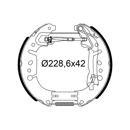 554953 - Brake Shoe Set 