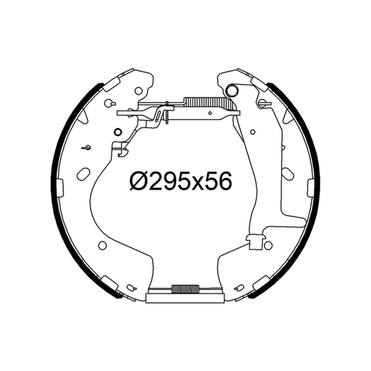 554935 - Brake Shoe Set 