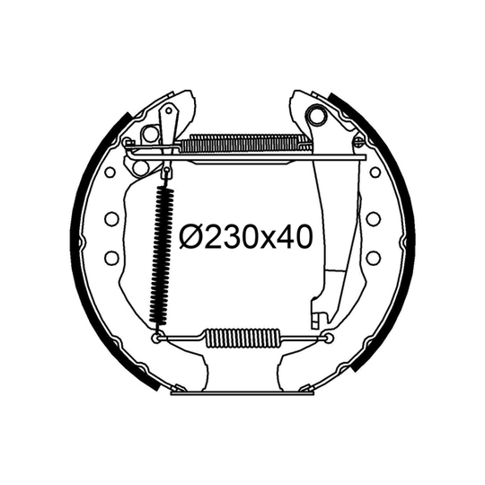 554969 - Brake Shoe Set 