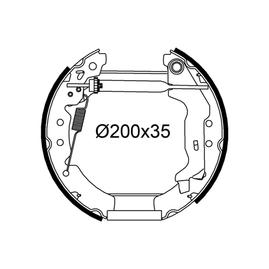 554958 - Brake Shoe Set 