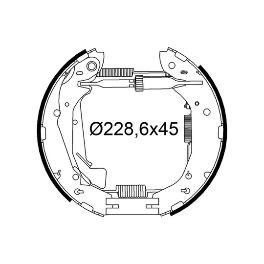 554970 - Brake Shoe Set 