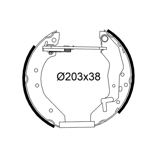 554972 - Brake Shoe Set 