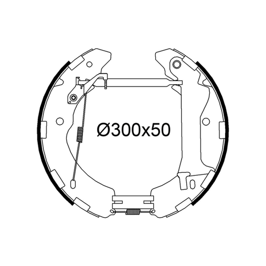 554964 - Brake Shoe Set 