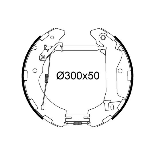 554977 - Brake Shoe Set 