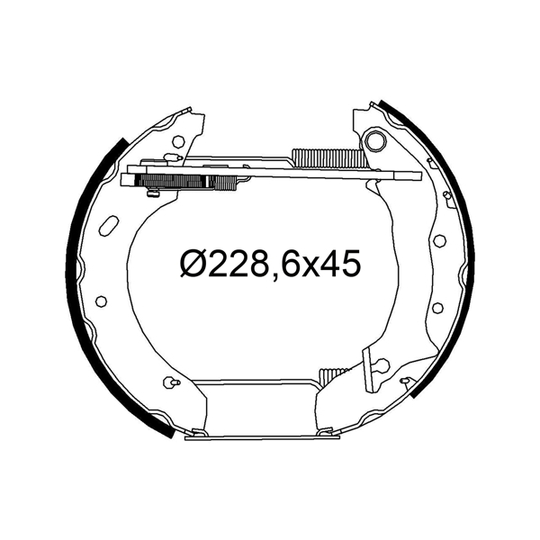 554973 - Brake Shoe Set 