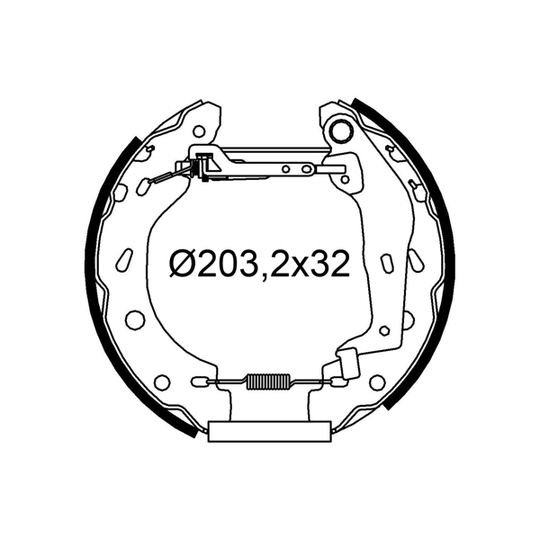 554974 - Brake Shoe Set 