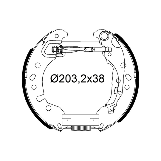 554980 - Brake Shoe Set 