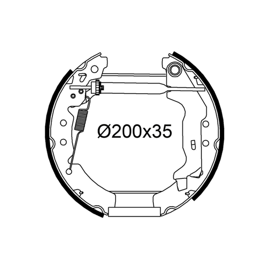 554985 - Brake Shoe Set 