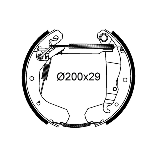 554987 - Brake Shoe Set 