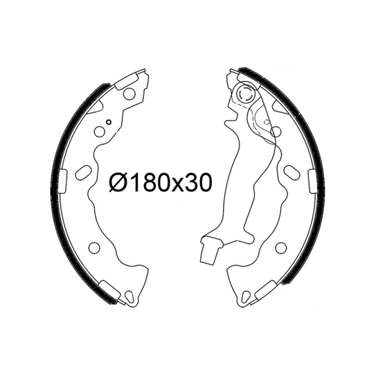 564243 - Brake Shoe Set 