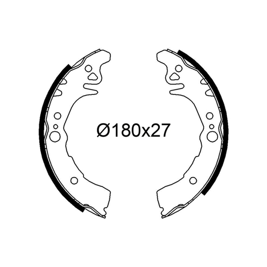 564242 - Brake Shoe Set 