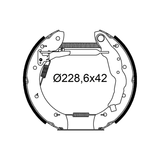 554993 - Brake Shoe Set 