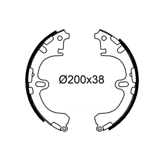 564249 - Brake Shoe Set 