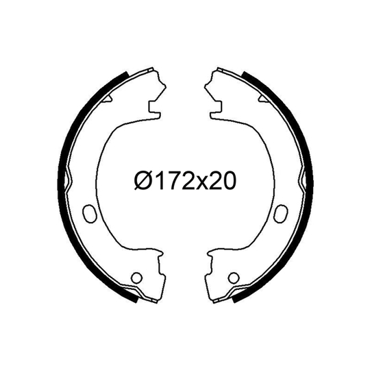 564271 - Brake Shoe Set 