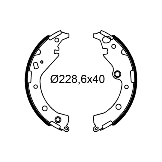 564260 - Brake Shoe Set 