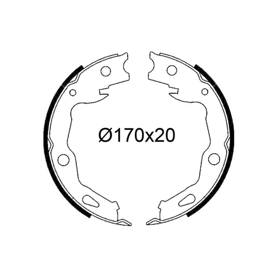 564261 - Brake Shoe Set 