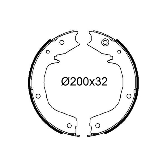 564256 - Brake Shoe Set 