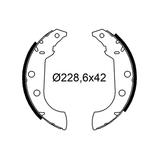 564272 - Brake Shoe Set 