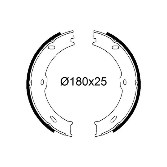 564267 - Brake Shoe Set 