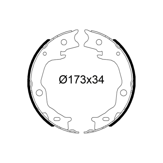 564270 - Brake Shoe Set 