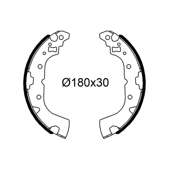 564281 - Brake Shoe Set 