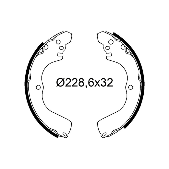 564287 - Brake Shoe Set 