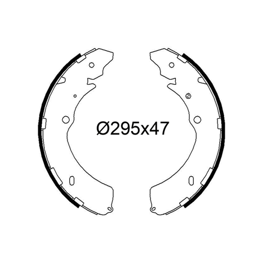 564279 - Brake Shoe Set 