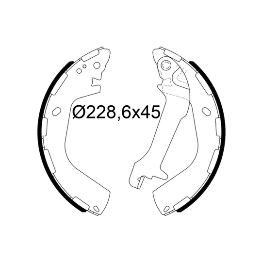 564290 - Brake Shoe Set 