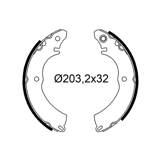 564331 - Brake Shoe Set 